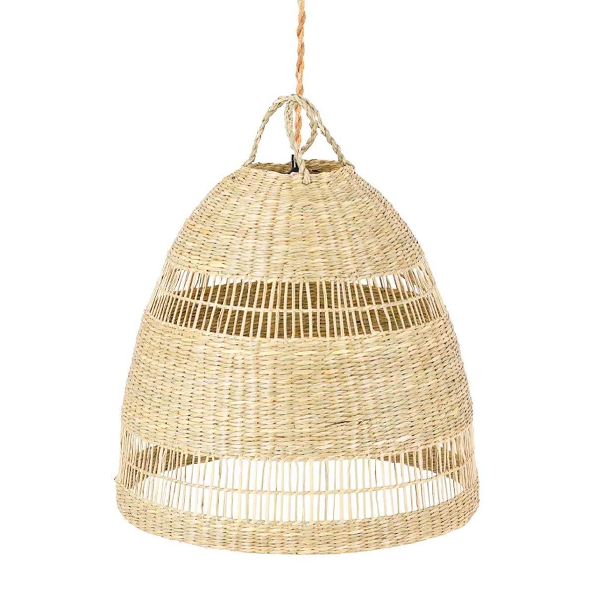 B·LED BARCELONA LED Lámpara colgante de mimbre Ikken