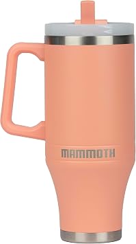 Mammoth Ascent Coral 40 oz Tumbler with Handle