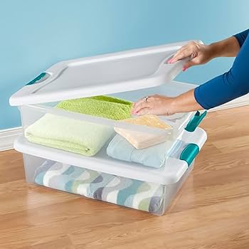 Amazon｜Sterilite 64クォート (6パック) 32クォート 積み重ね