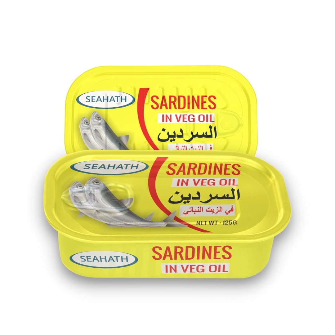 Seahath - Sardines in Vegetable Oil, 125g (Pack of 36) (B096B9P5S7) Amazon Price History, Amazon Price Tracker