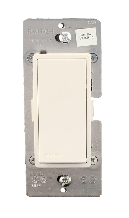 Leviton VP0SR-10Z, Vizia + Digital Coordinating Remote Switch, 3-Way or More Applications, White/Ivory/Light Almond
