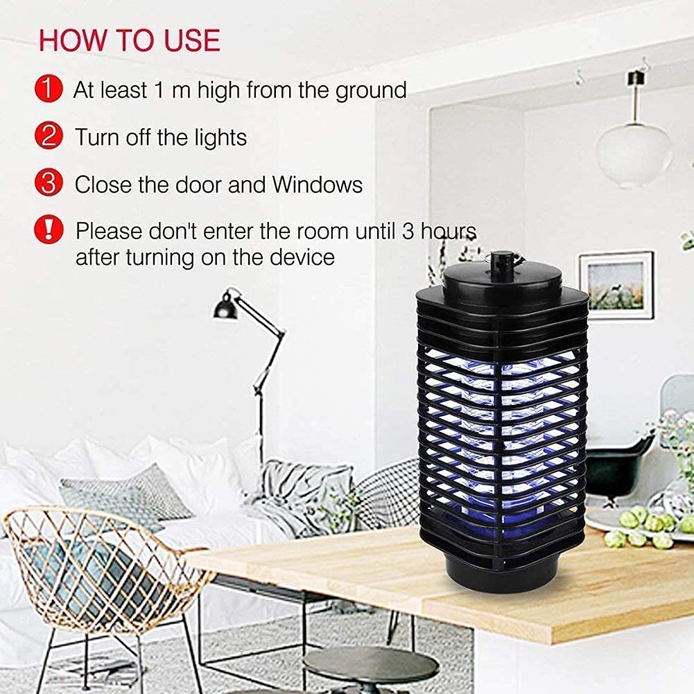 Lampada antizanzare 2 in 1, Lampadina UV elettrica Portatile con Luce Notturna a LED, luci Anti-parassitari Cattura zanzare per la casa, la Cucina, Il Giardino, Il Campeggio all'aperto e al Coperto