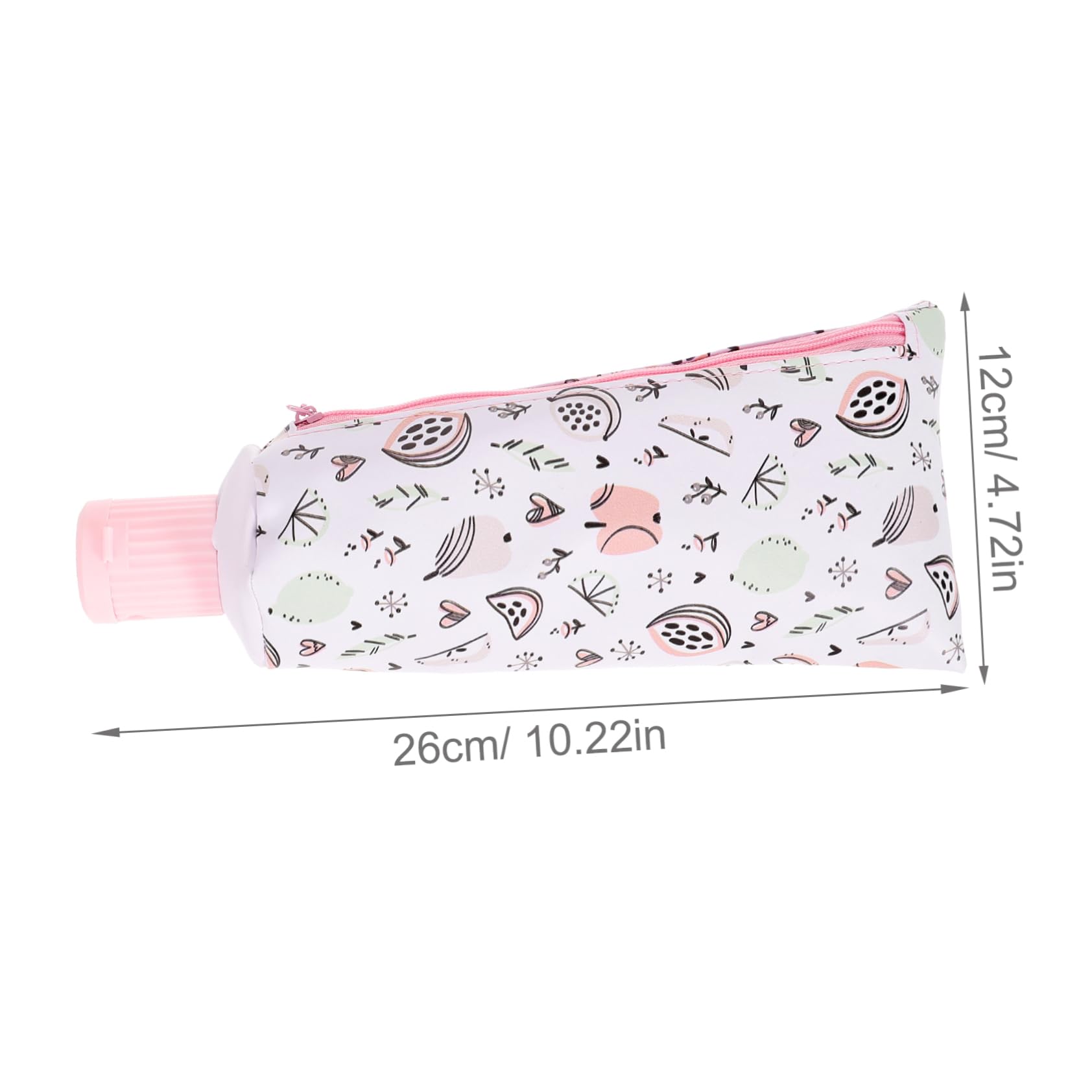 Angoily Trousse à Crayons Réutilisable Petite Trousse Forme de Dentifrice Sac de Rangement Pratique pour Stylos et Fournitures Scolaires