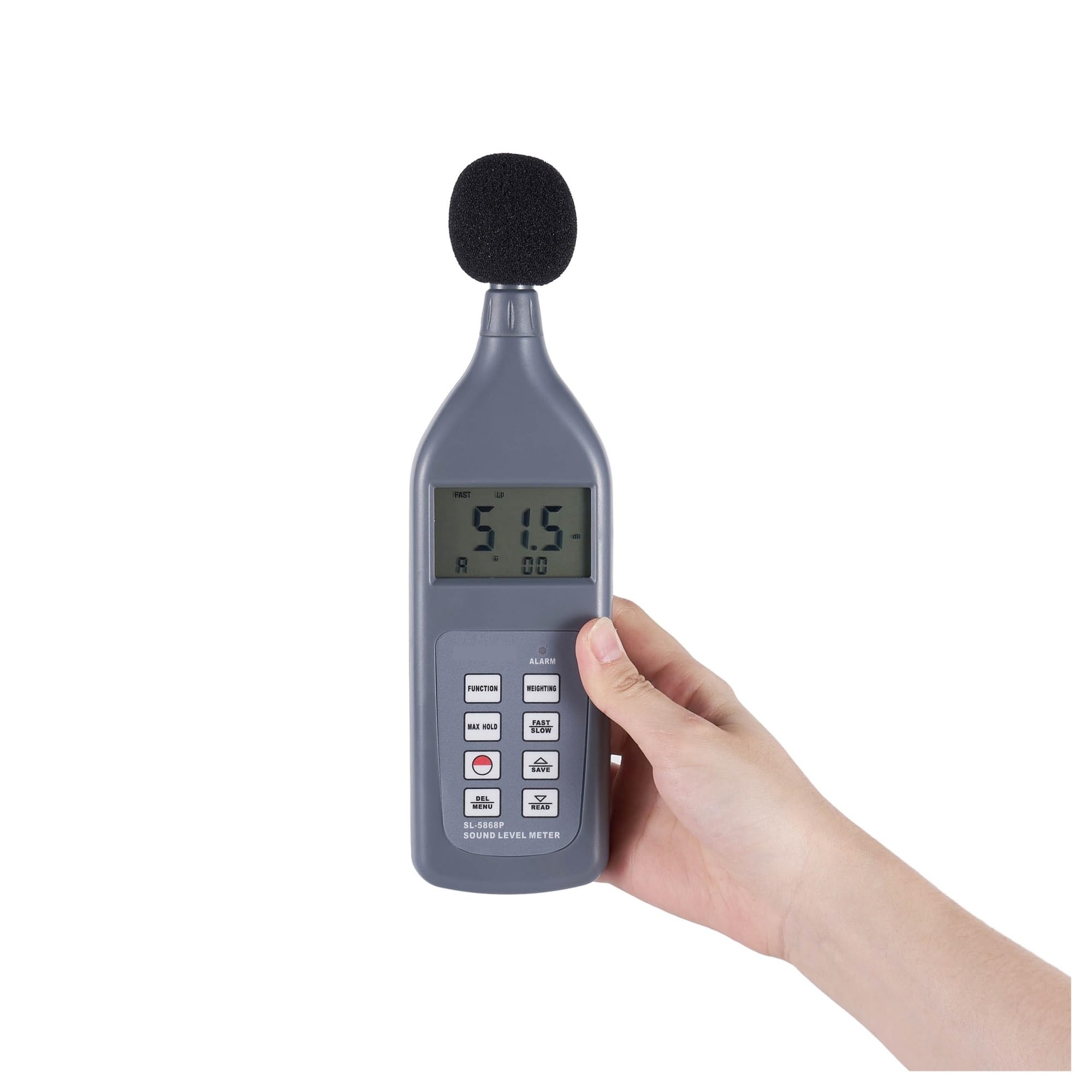 Fonometro Digitale Fonometro Decibel Meter con Funzione di Memoria Multifunzionale Tester del Livello di Rumore Decibel