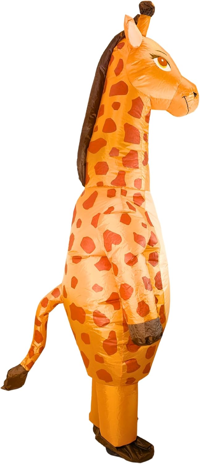 PTS Inflatable Costume Adult, Blow Up Giraffe Costume for Halloween Inflatables Cosplay Party