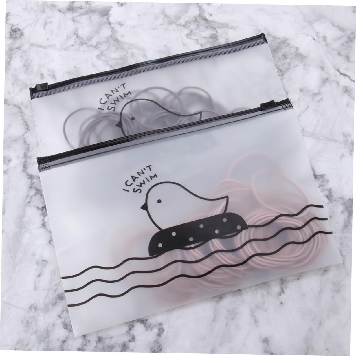 2pcs Fashionable Hair Bands for Girls Simple Small Elastic Hair Ties Pink and Coffee Ponytail Holders for Everyday Wear and Styling