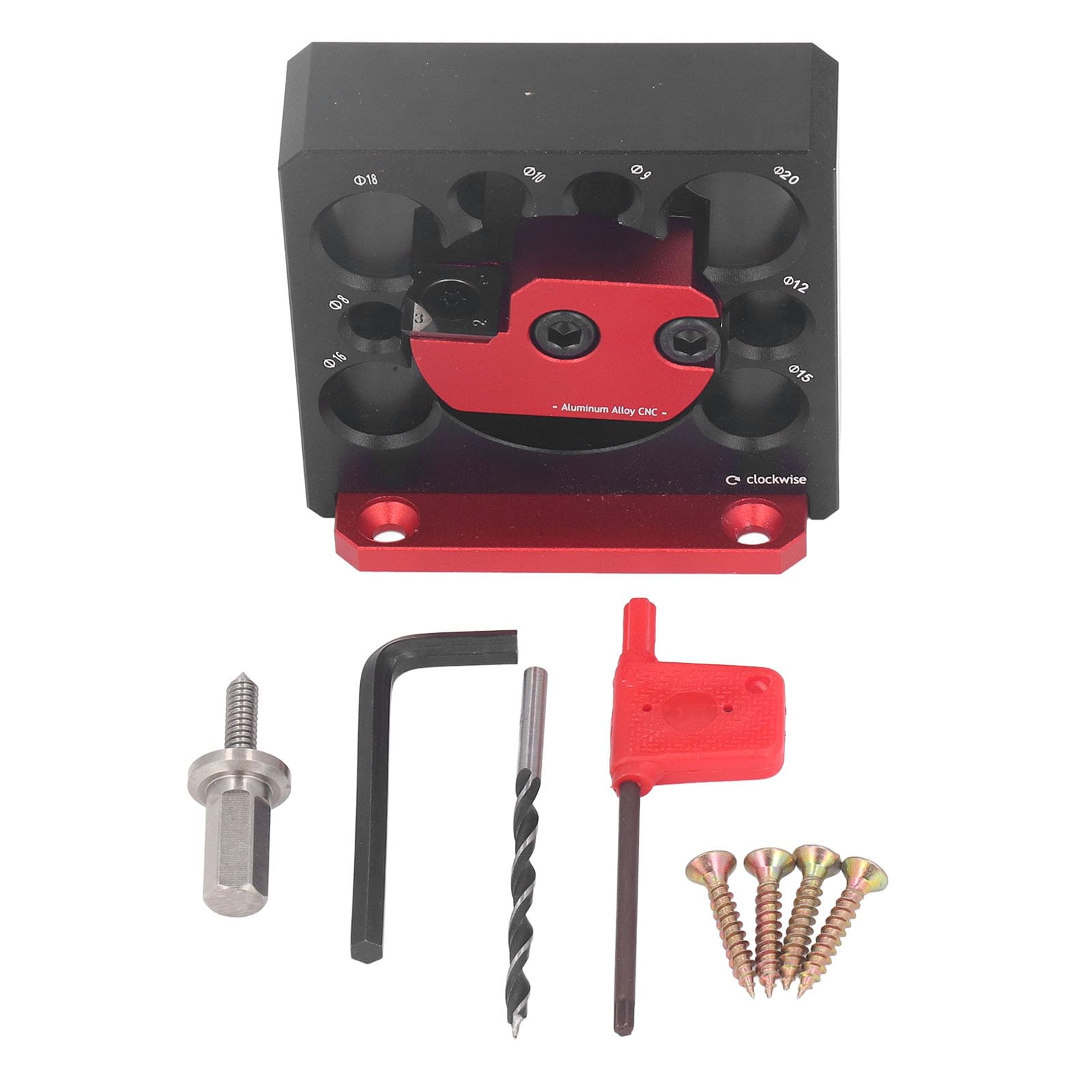 Kit de Plantilla para Hacer Pasadores, Cortador de Pasadores Ajustable de 8-20Mm,Taladro Eléctrico,Pasador de Fresado,Herramienta Auxiliar de Varilla Redonda para Varilla de Madera