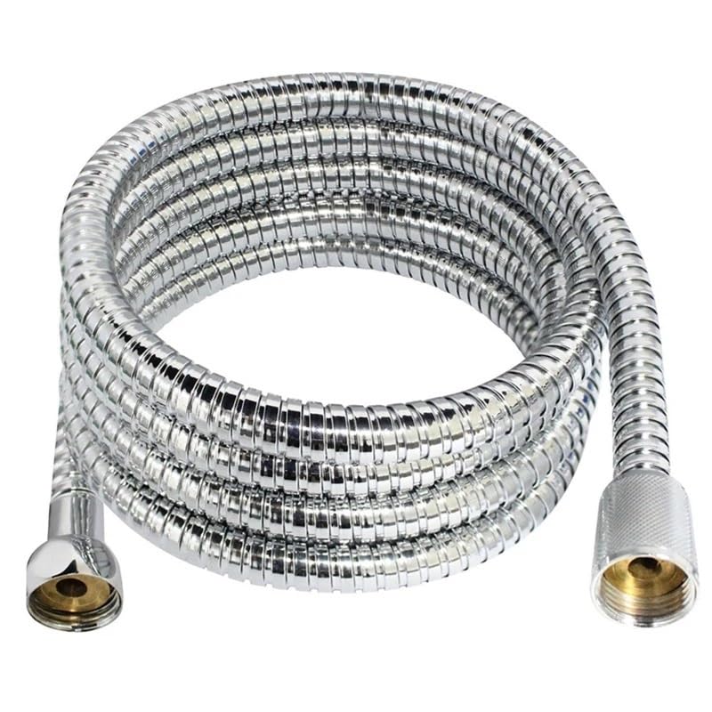 Manguera de ducha de alta presión, manguera de repuesto flexible de 2 m y accesorios de ducha para un mejor rendimiento e ili