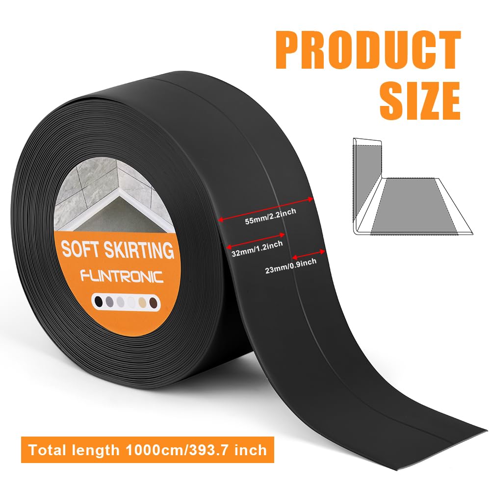 flintronic Bath Sealant Strip, 10m/32.8ft Self Adhesive Sealant Strip, Waterproof, Oilproof and Mildewproof Sealant Tape, Caulk Strip for Kitchen, Sink, Bathroom, Toilet, Wall Corner - Image 2