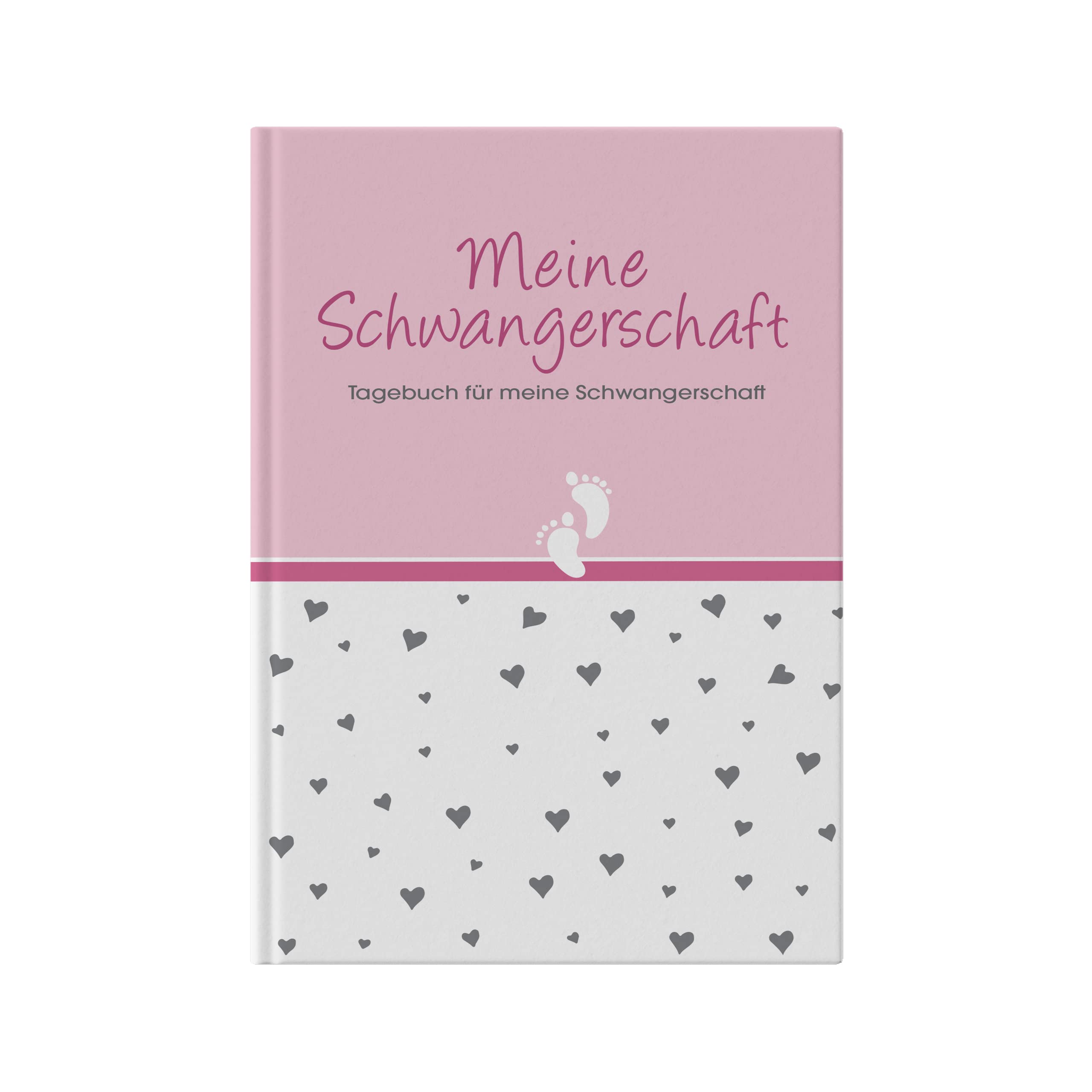SellerRocket Schwangerschaftstagebuch - Tagebuch für die Schwangerschaft zum selber eintragen I Geschenk für Schwangere - Pink
