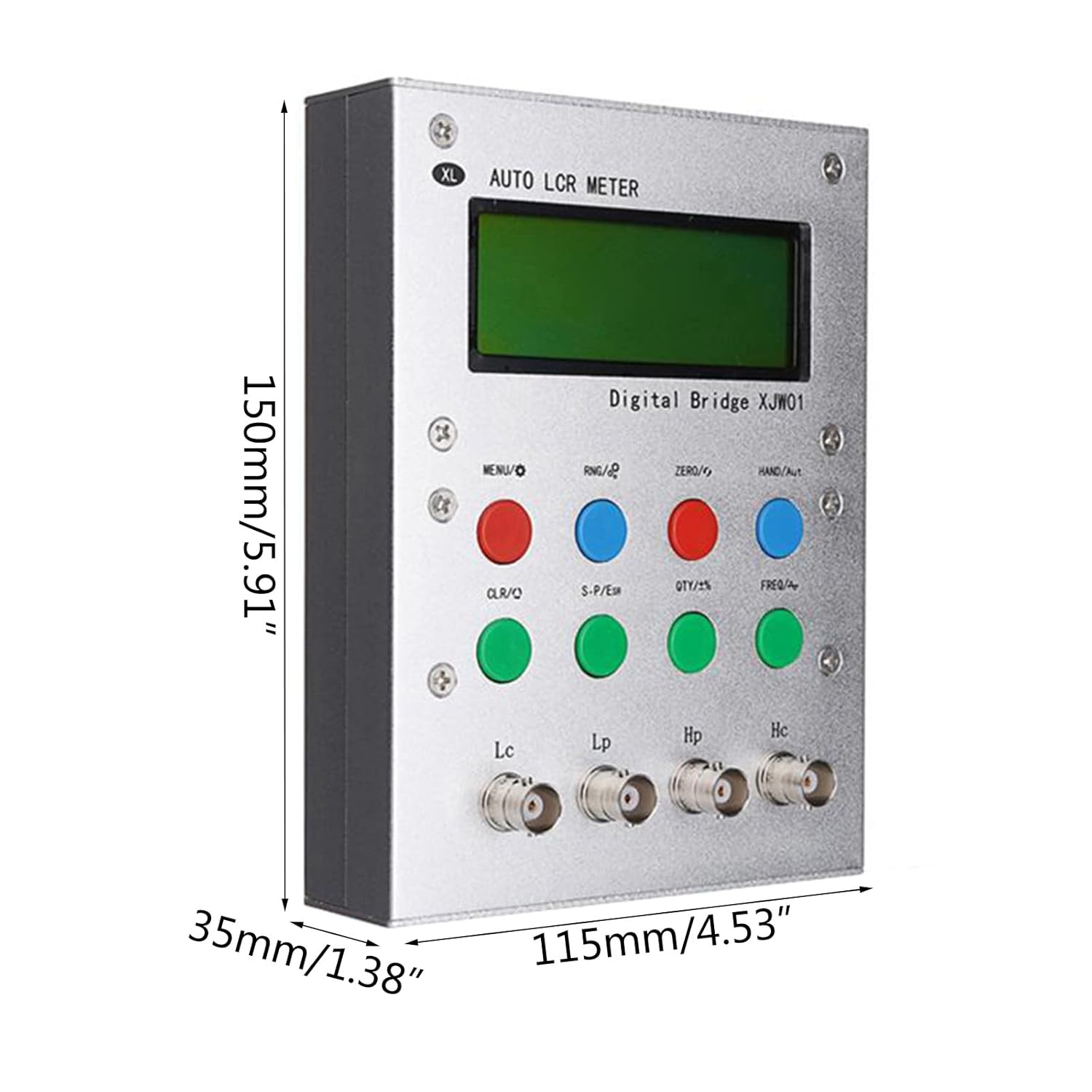 LCD Display Digital Bridge 0.3% XJW01 Tester Meter with Metal Cases Resistance Inductance Capacitance Multimeter Auto Tester