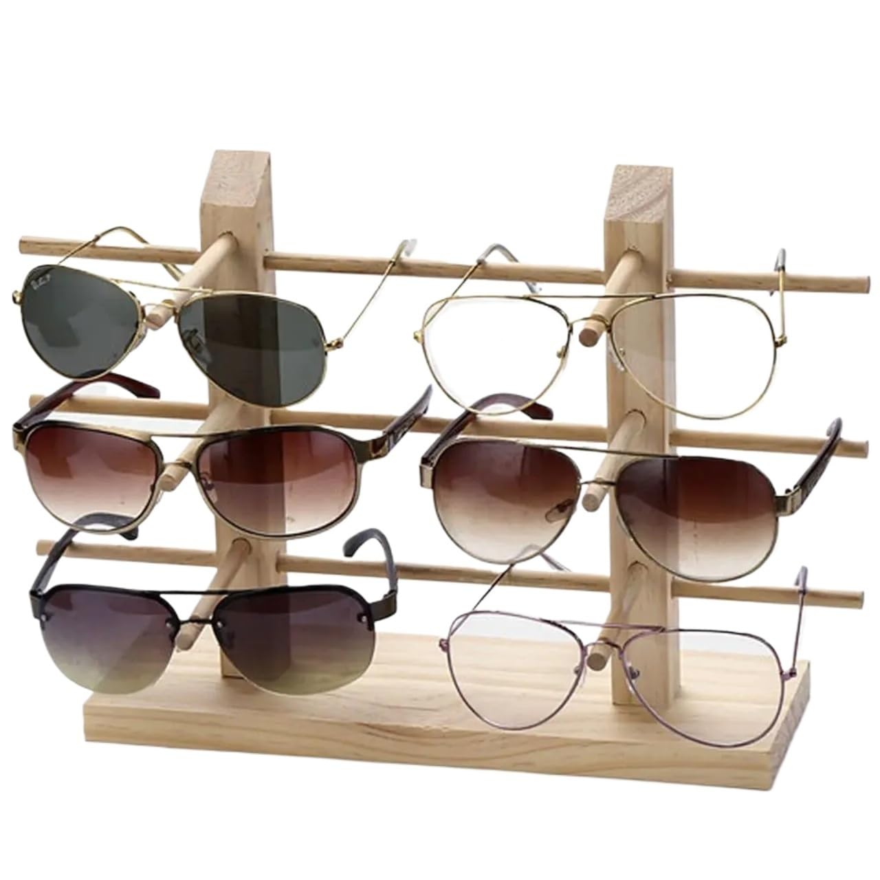 AMEEDA Glasses Holder Multi Layers Space Saving Shelf Eyeglasses Display Stands Exhibition Frame Sunglasses Storage Rack Glasses Holder