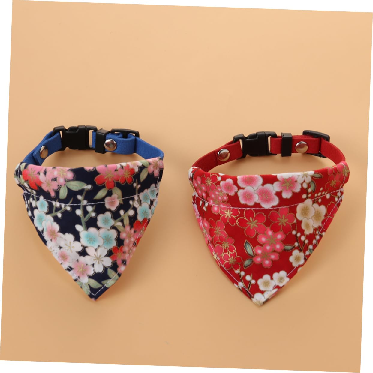 FOMIYES Lot De 3 Foulards Bandanas Réglables pour Chiens Accessoire Élégant pour Animaux De Compagnie 2 Pièces X 3