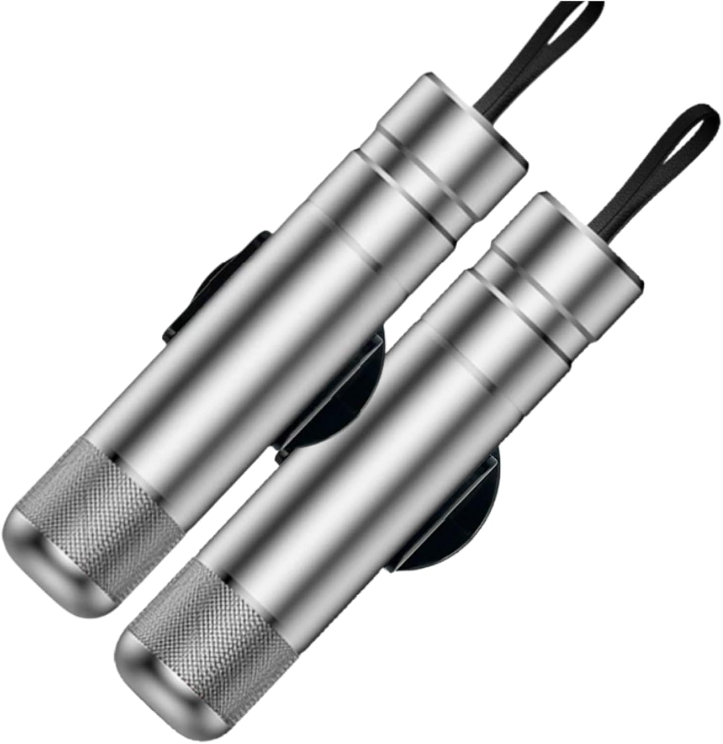 2PCS Glass & Belt Breaker, Emergency Keychain, Car Safety Belt Cutter Hammer,Grey