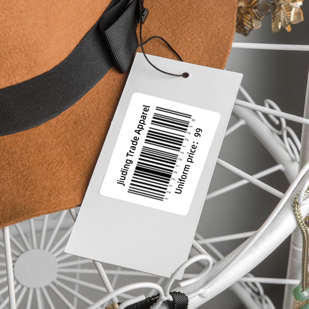 Phomemo M110 Labels Paper for M110 M120 M200 M220 M221 M150 M250 M260 M108 M100 Label Printer Square Self-Adhesive Paper Thermal Label 1.18" x 0.79" (30x20mm), 300 Labels/Roll, Black on White