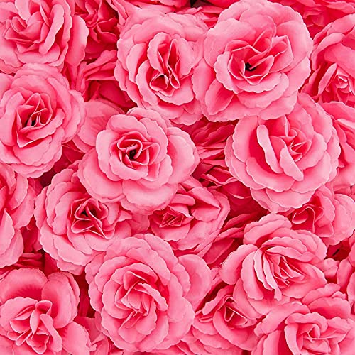Silk Pink Rose Flower Heads For Decorations (3 In, 50 Pack) #TOP4