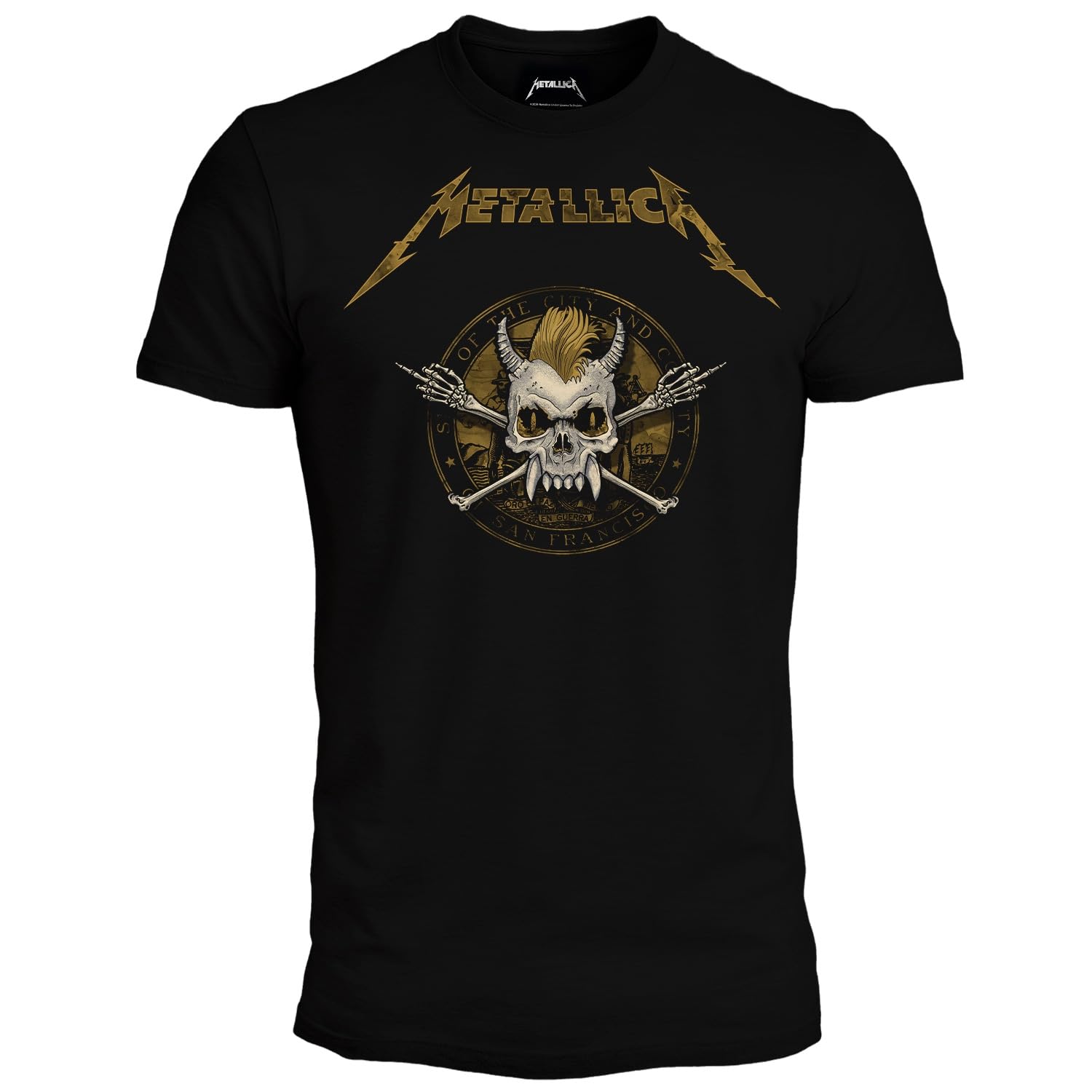 Metallica T-shirt homme femme et garçon – T-shirt officiel Scary Guy San Francisco – T-shirt Band Heavy Metal – Idée cadeau Fan - Les Beatles, Paul McCartney, John Lennon, RIngo Starr, George Harrison Metallica T-shirt homme femme et garçon – T-shirt officiel Scary Guy San Francisco – T-shirt Band Heavy Metal – Idée cadeau Fan