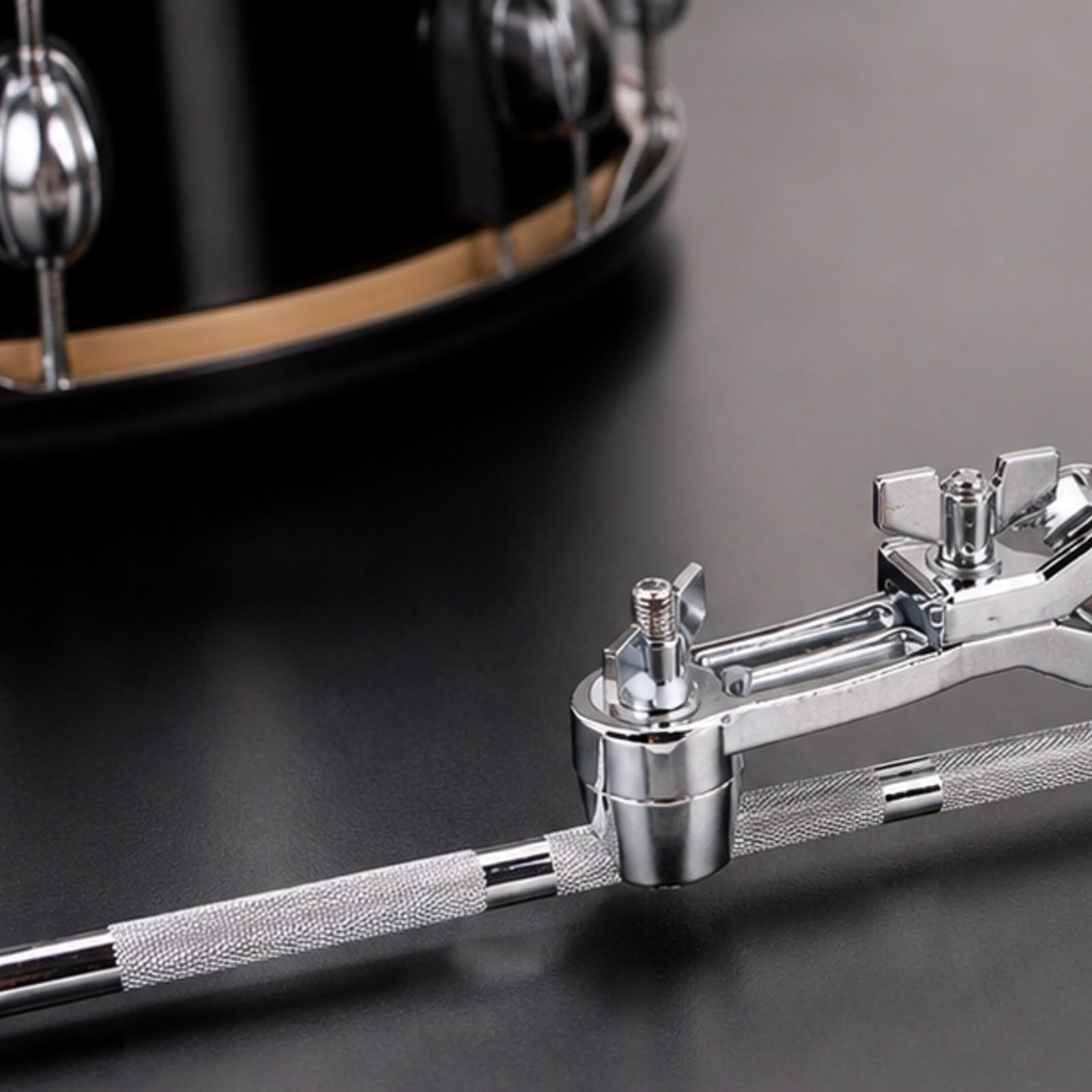 Baoblaze Clamp para Baría Metálico Herraje | Ajustable, Resisn, con Varilla Larga, para Escenario, Baristas