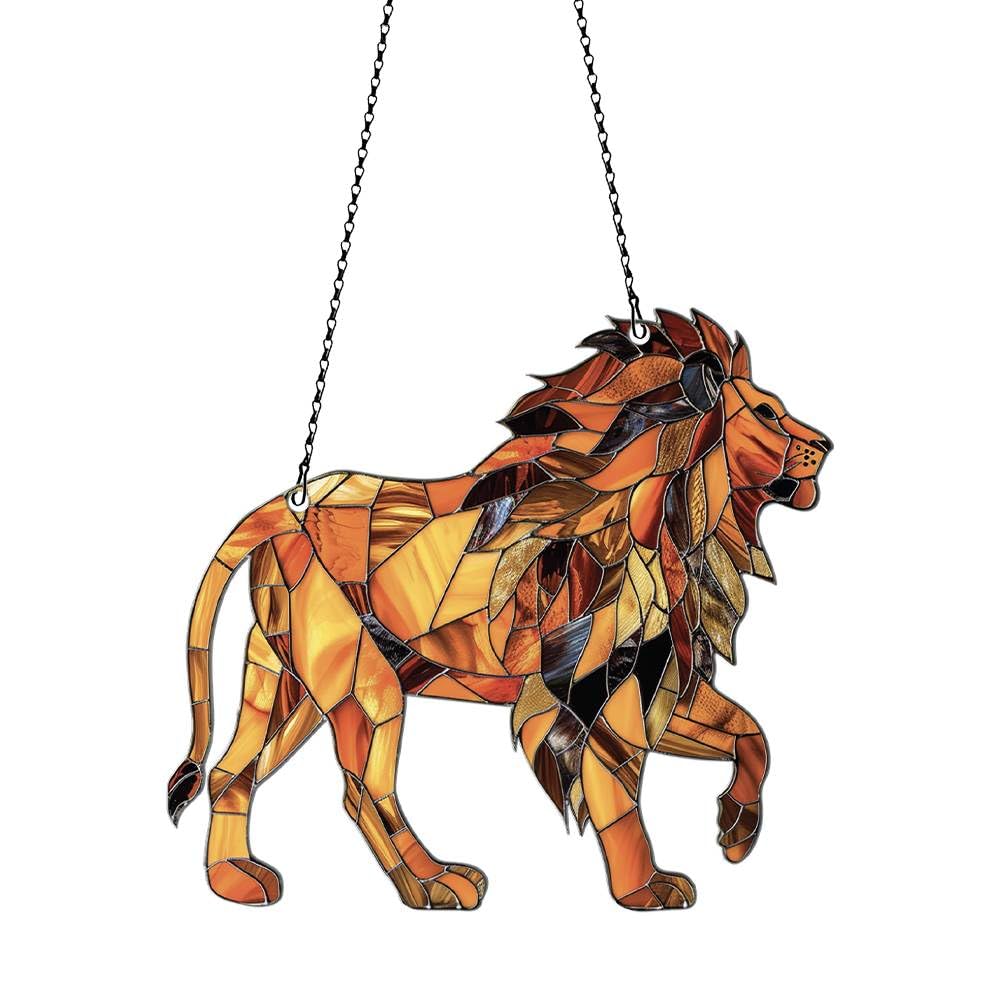 Lion Acrylic Ornament Gift for Lion Lovers Christmas Tree Hanging Decor