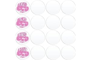 Assortment of 20x 4 Inch Round Clear Acrylic Circles for Personalized Crafts and DIY Projects