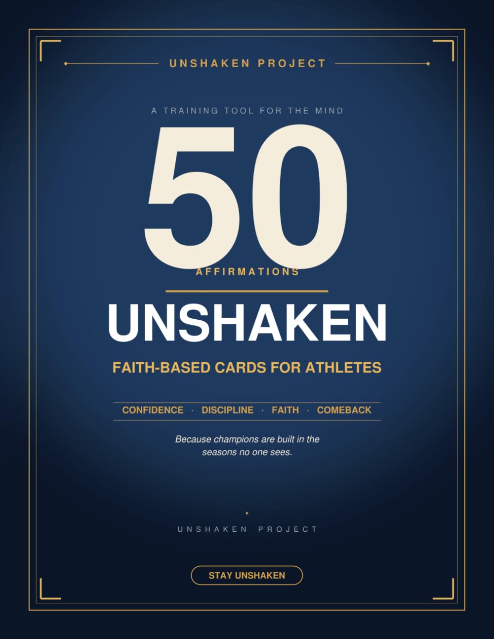 Faith-Based Affirmation Cards For Athletes: Confidence. Discipline. Faith. Comeback.