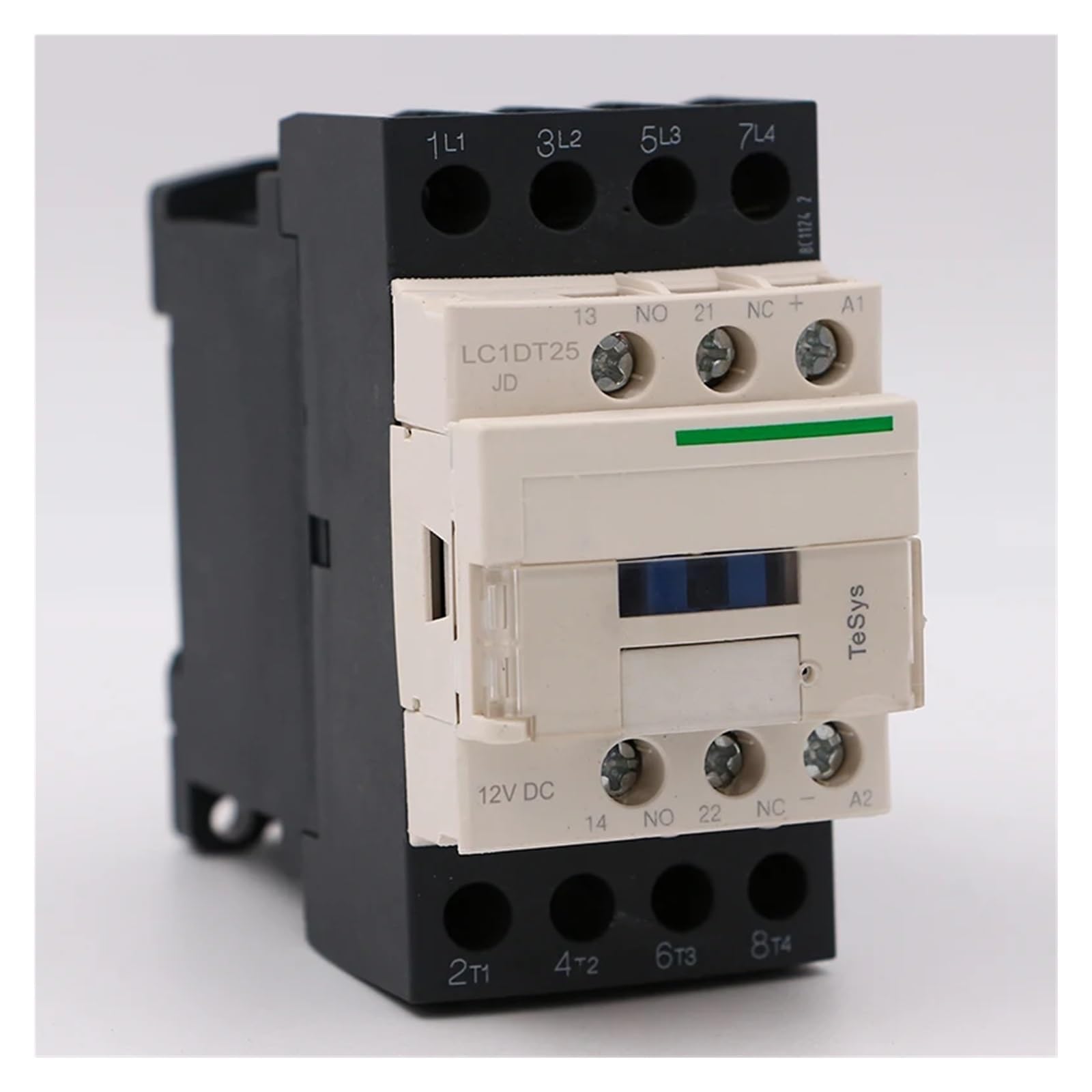 QRUYHBAJU LC1DT25JD DC electromagnetic contactor 4P 4NO LC1-DT25JD 25A 12V DC Coil