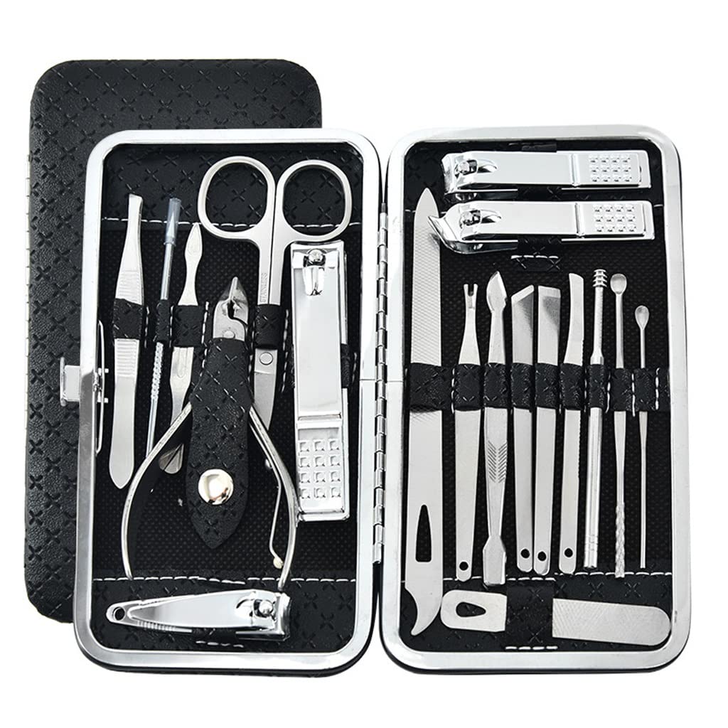 Nail Scissors Clipper Set Single Nail Groove Pedicure Dead Skin Scissors Tool Household Tools Color Black Size 1