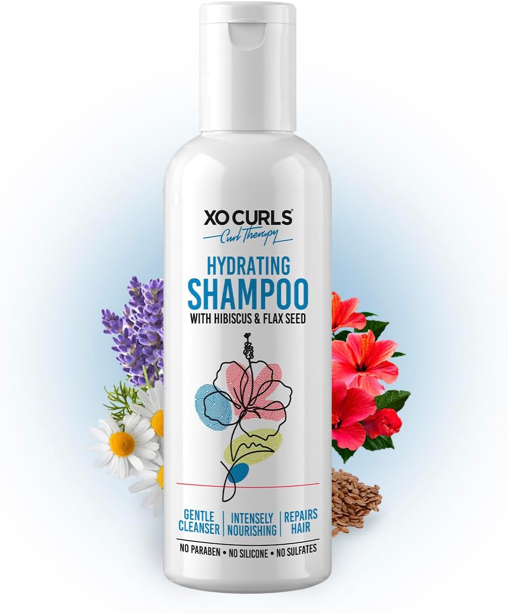 Hydrating Shampoo with Pea Protein, Argan Oil and Flax seed For Wavy or Curly Hair - 200 ml