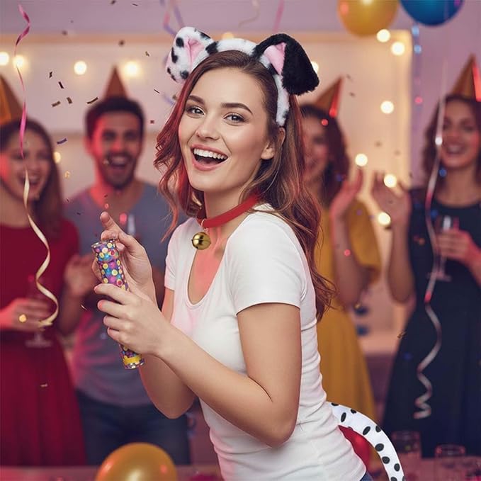 Disfraz de Dálmata con Cabeza Cola y Collar para Perro miniatura 5