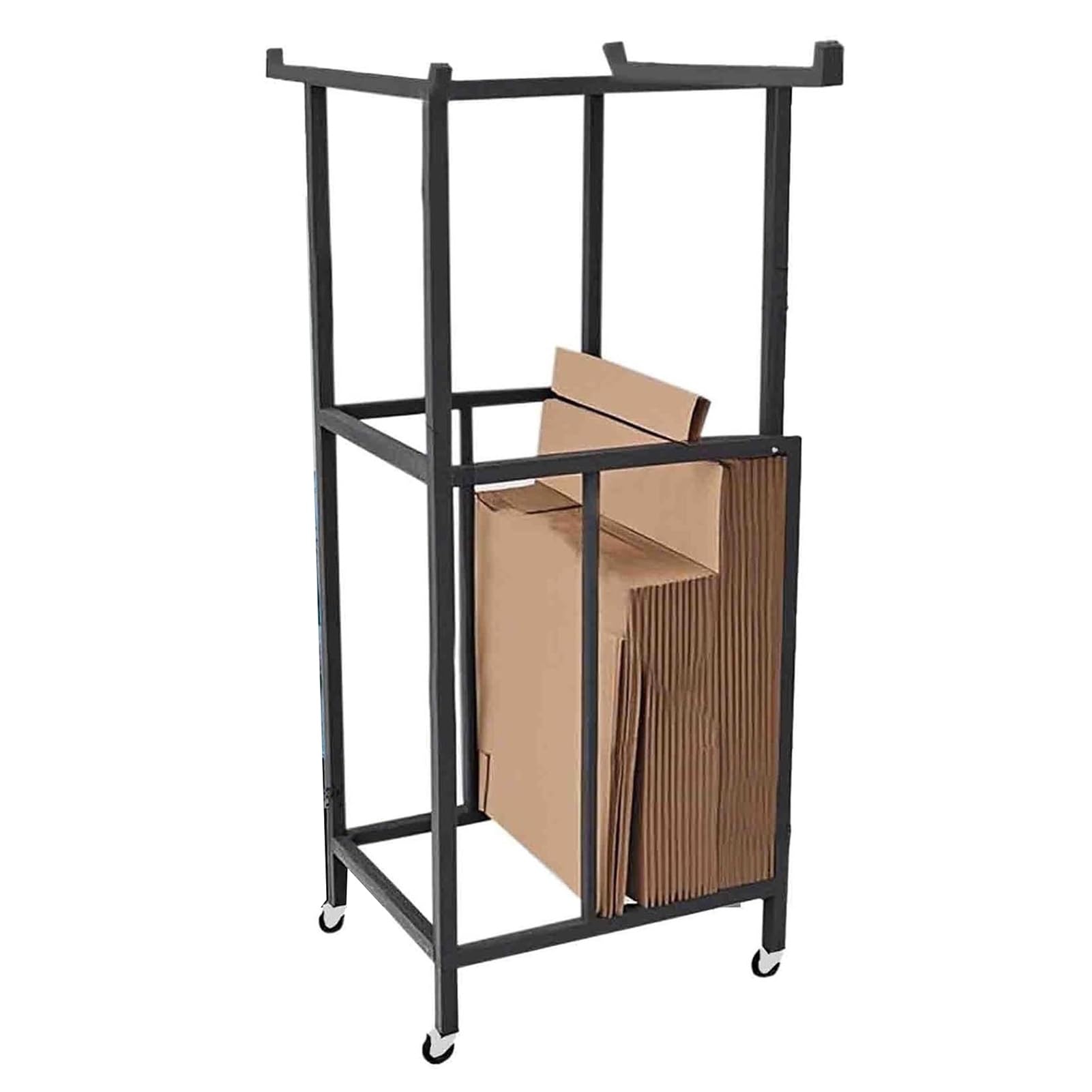 Carro para cajas de cartón y paneles con ruedas para almacenamiento vertical de muestras