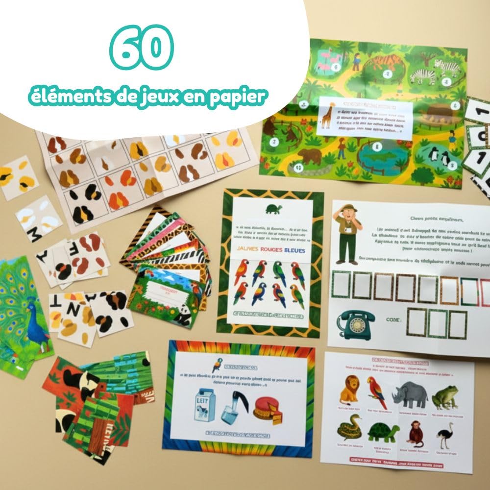 Explorador Kit Chasse au Trésor & Enquête pour Enfant 4-5 Ans - À la Recherche du Panda Géant - Jeu Éducatif Audio et Physique (+75 Min de Jeu)