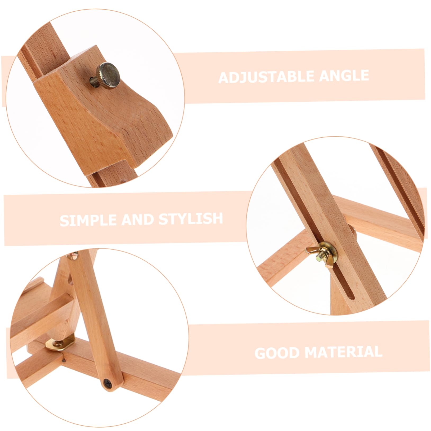 Chevalet de Peinture en Bois pour Débutants et Adultes, Présentoir