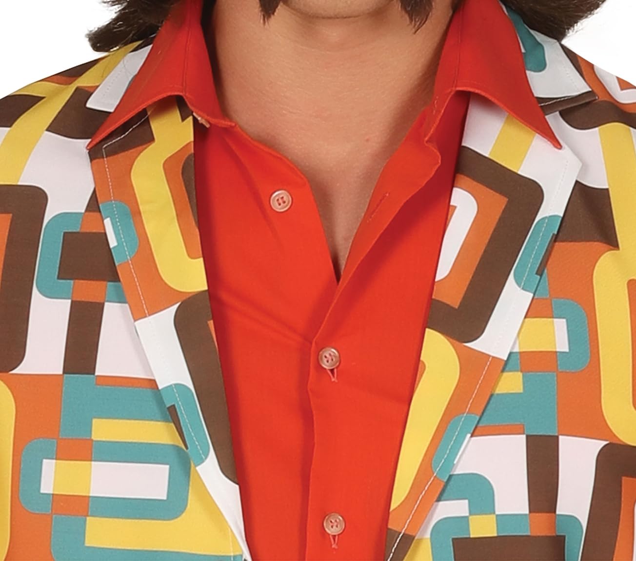 FIESTAS GUIRCA Groovy Disco Mens Fancy Dress Costume - 70s Mens Outfit - 60s Hippie Flared Trousers Suit Fancy Dress Men Size S 36-38 - Image 4