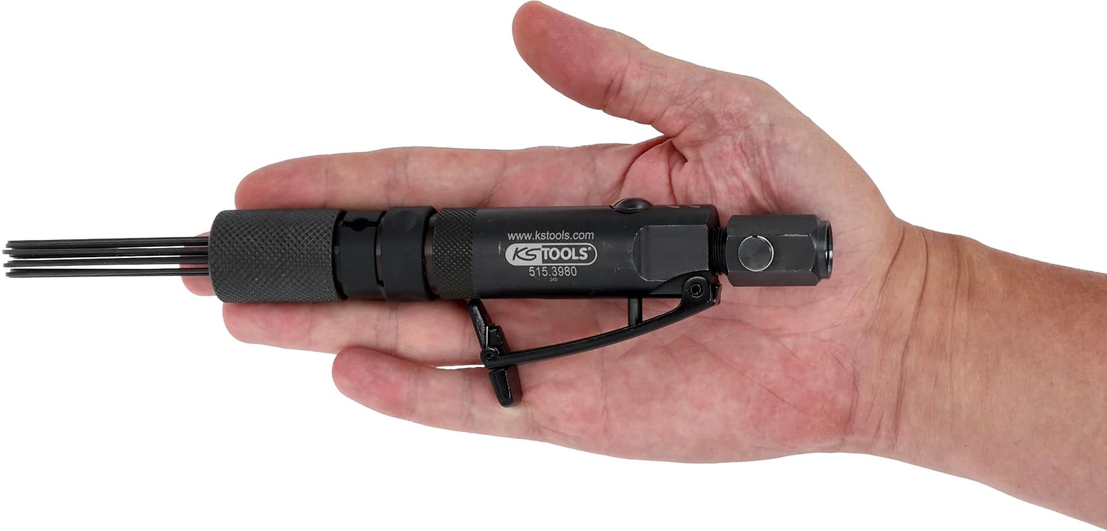 KS TOOLS 515.3980 Marteau à décalaminer à aiguilles (air comprimé) pneumatique