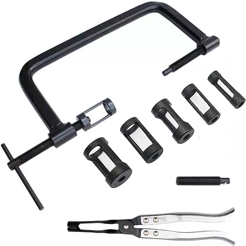 Miniatura 8 de Compresor de resorte de válvula, con 11 herramientas de compresor de resorte de válvula, herramienta de extracción de guía de válvula para