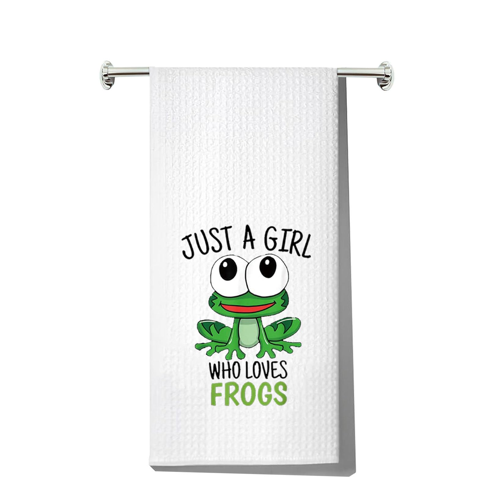 Torchon amusant en forme de grenouille LEVLO pour decoration de table