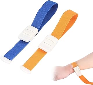 Garrot De Qualité Sans Latex -Garrots Médicaux, Tourniquet, à Boucle D'urgence, Infirmier, 2 Pièces à Libération Rapide Et Lente pour Médecins, Infirmières, Étudiants Et