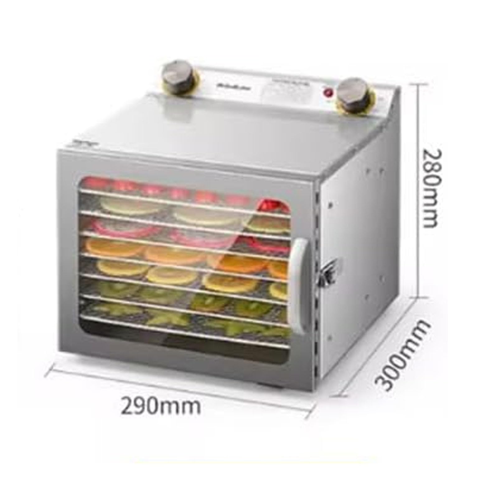 Liofilizzatore da 6 a 18 strati, con timer, temperatura da 35 a 90 °C e ventola da 6 pollici per frutta, verdura e carne.