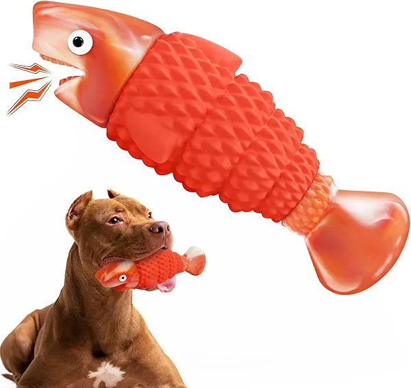 BoYoYo Indestructible Dog Toys for Aggressive Chewers Large Breeds, Durable Squeaky Toys for Super Chewers, Heavy Duty Tough Bone to Keep Them Busy, Interactive Dog Chew for Medium Breed