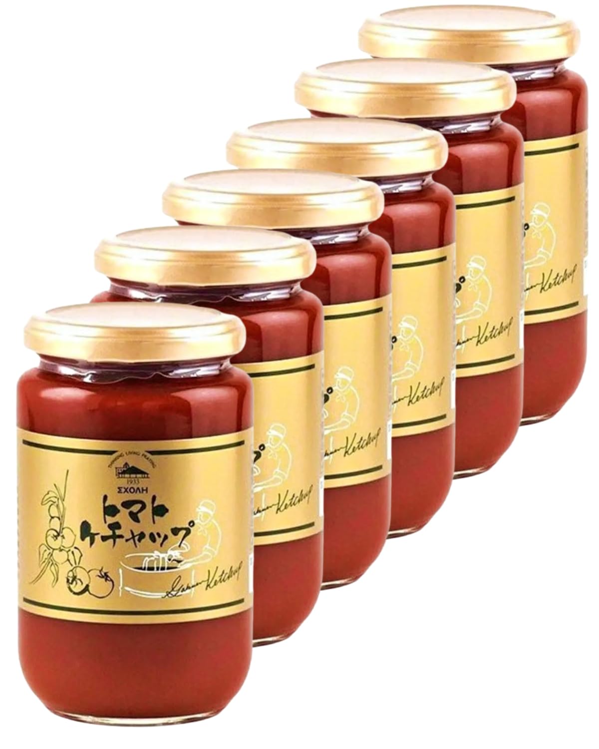 Amazon.co.jp: スコーレ 学園トマトケチャップ 370g（瓶入り）6本