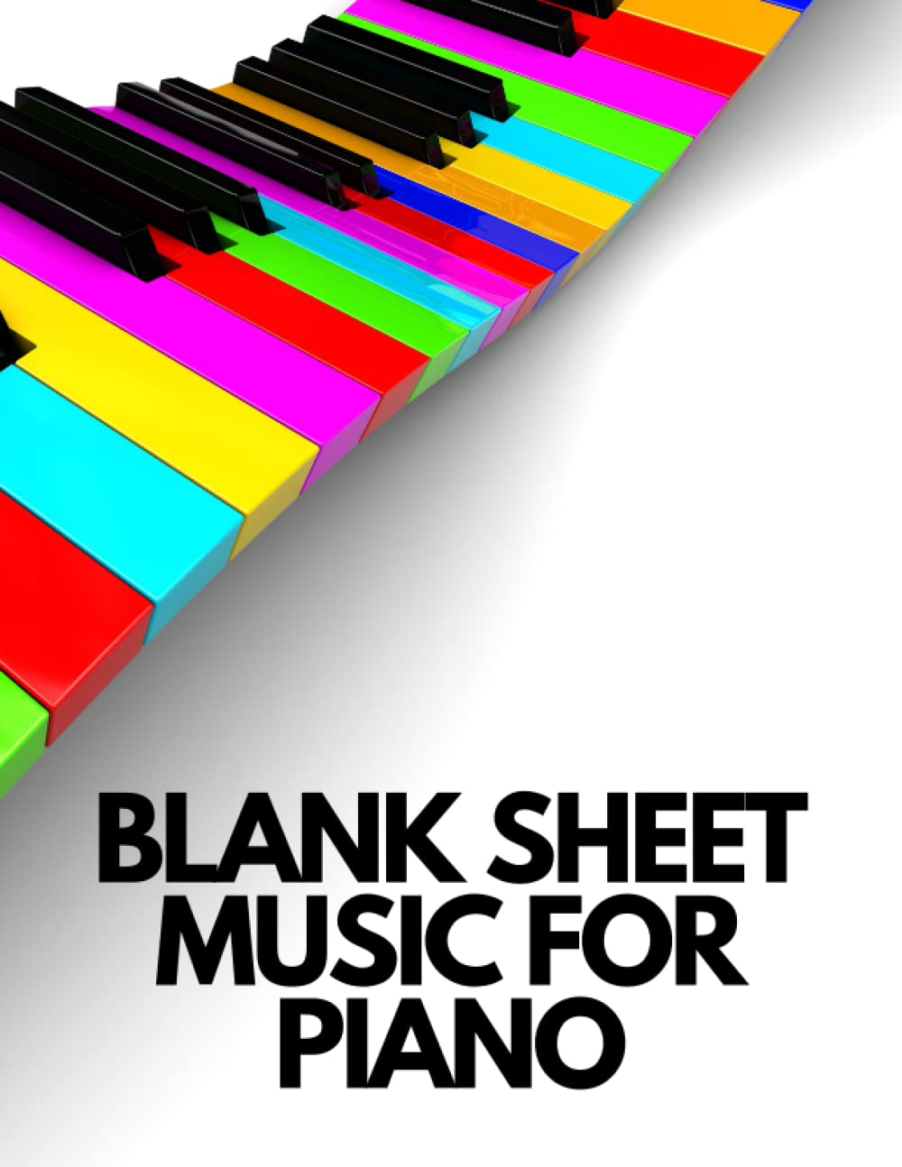 Cahier musique piano staves vierges pour partition et partition de piano