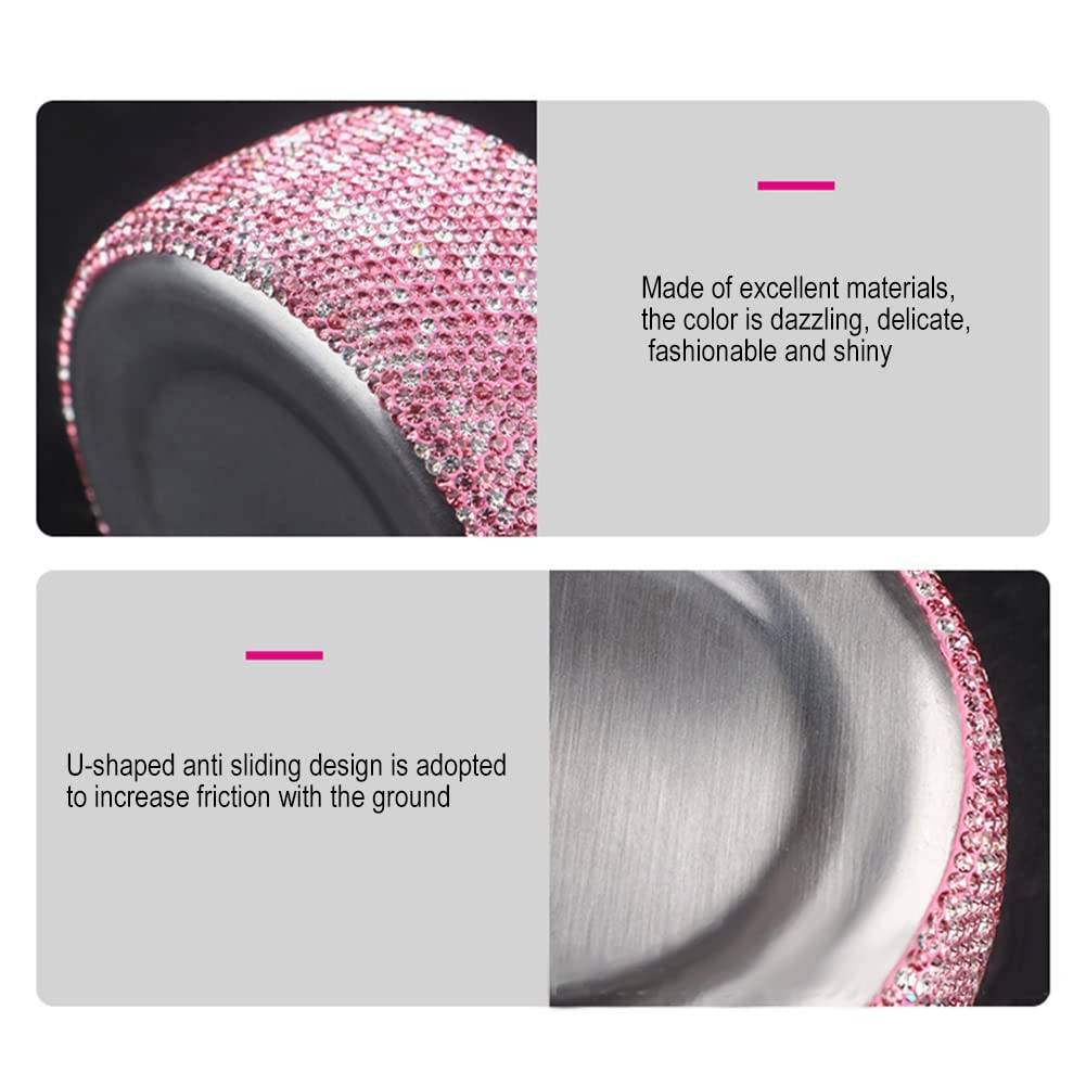 Amazon.co.jp: MoreChioce キラキラ光るラインストーン車用灰皿