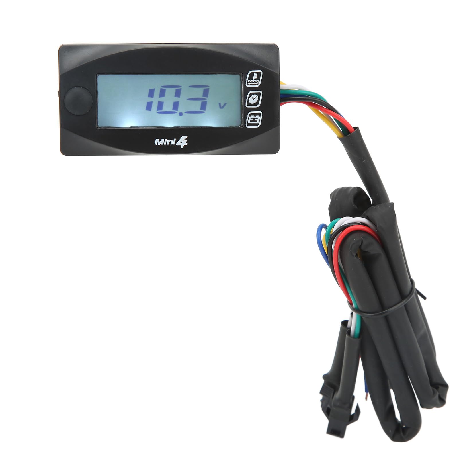 Indicador Digital de Temperatura del Agua de 2 y 52 Mm para Automóvil, LED Azul Fahrenheit F, Pantalla LCD, Rango de 0 a 120 ℃, Retroiluminación Azul, Datos de Medición (M12*1,5)