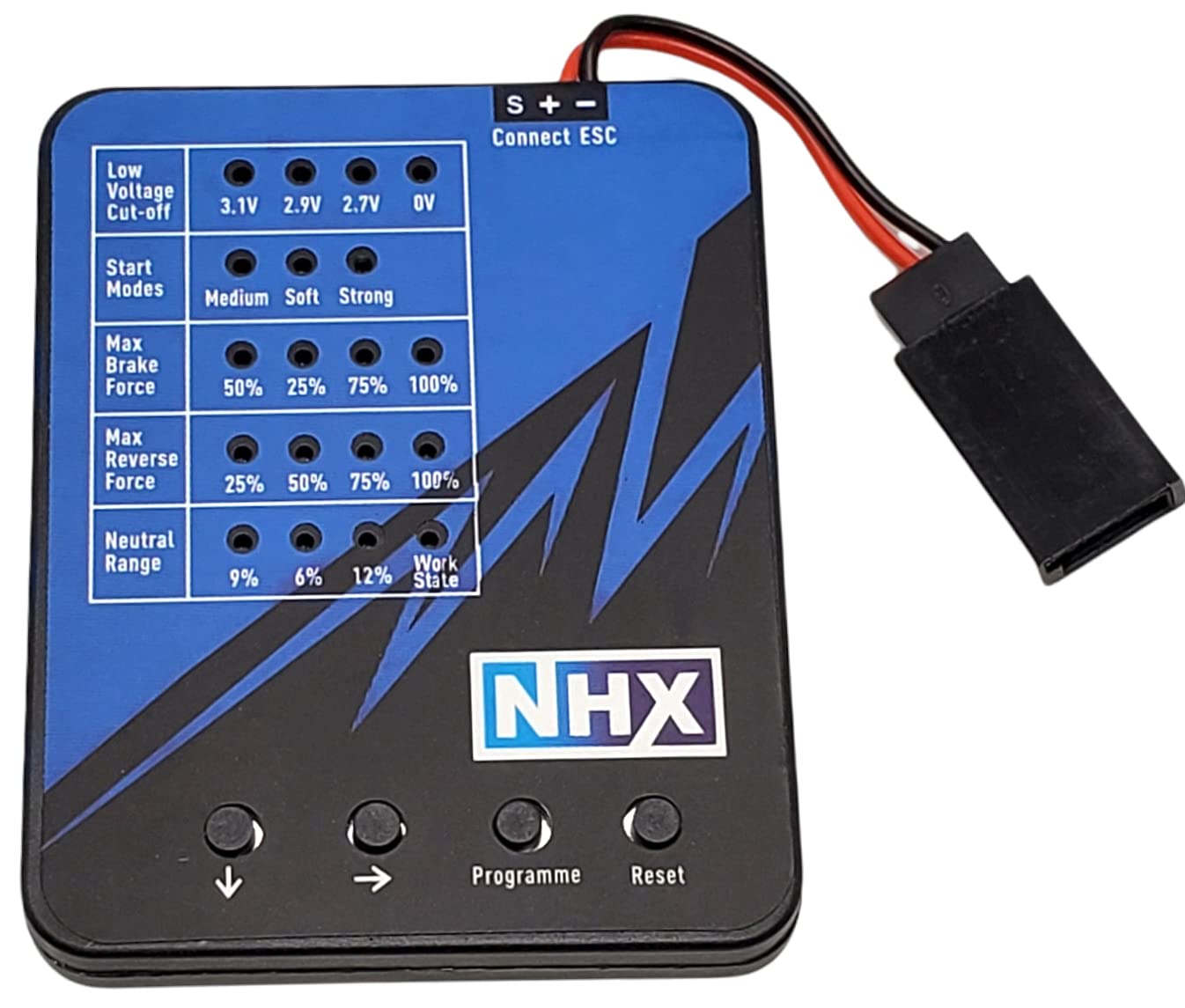 NHX Programming Card for Mini 18A Speed Control/ESC