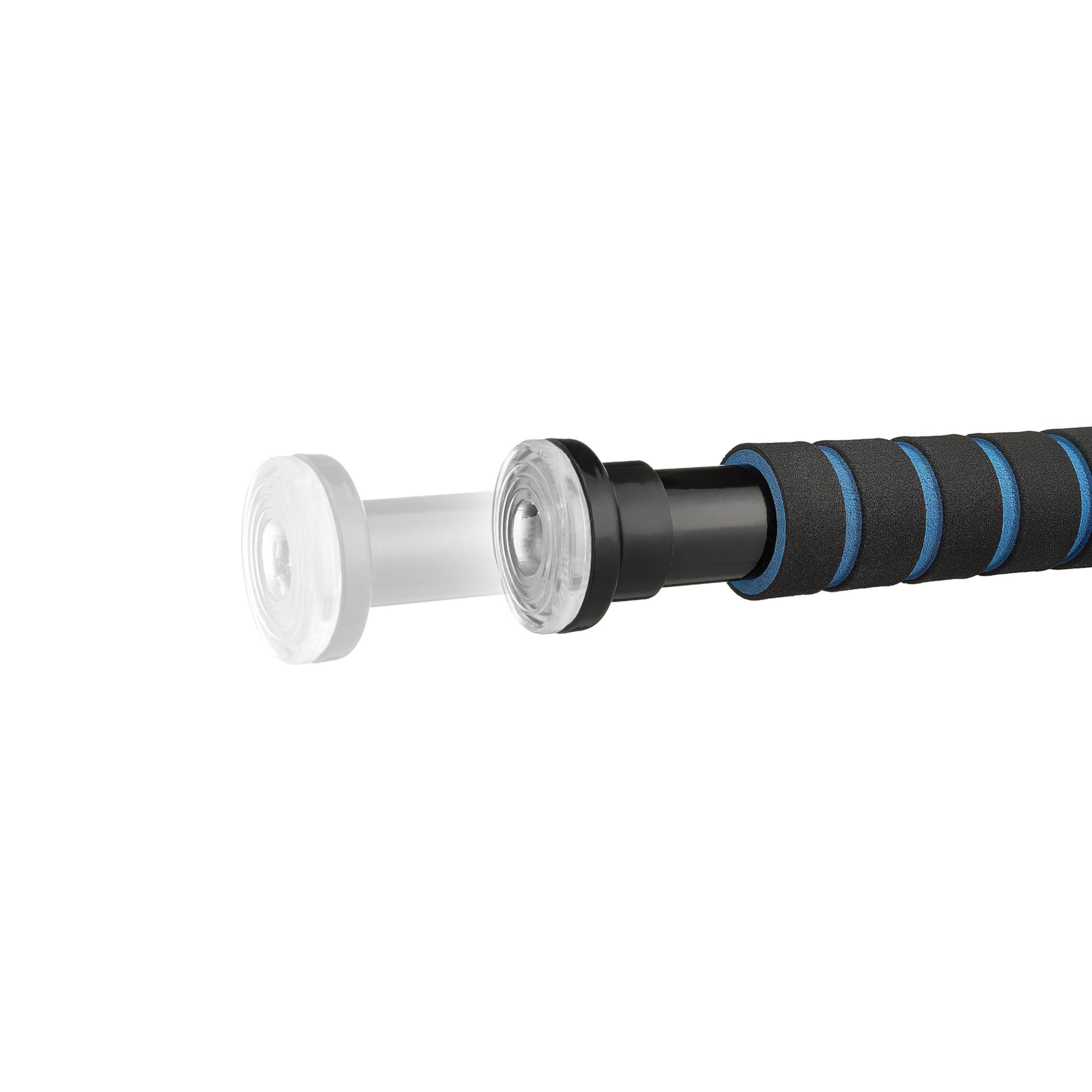 Gymtek Barra per trazioni per telaio della porta, montata senza viti, pieghevole, per allenamento a casa, per fitness, a casa, con presa sicura, maniglie in schiuma