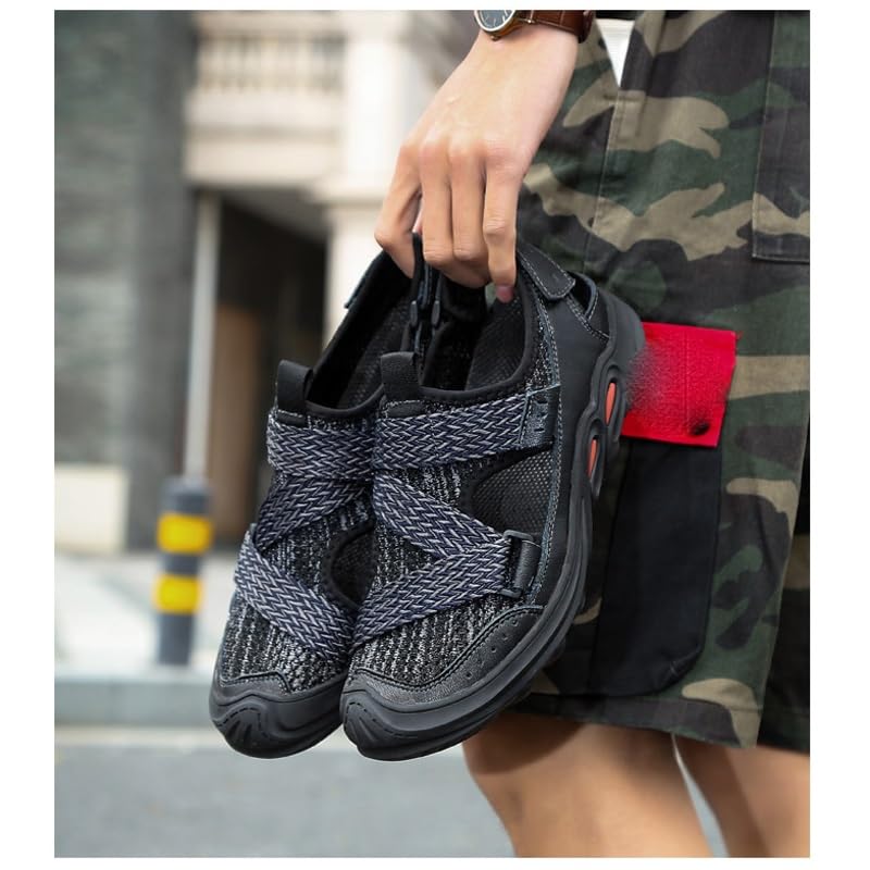 Comfortable Men Sandals Stretch Fabric Sandals Classic Men Soft Sandals Men Beach Sandals(40)3