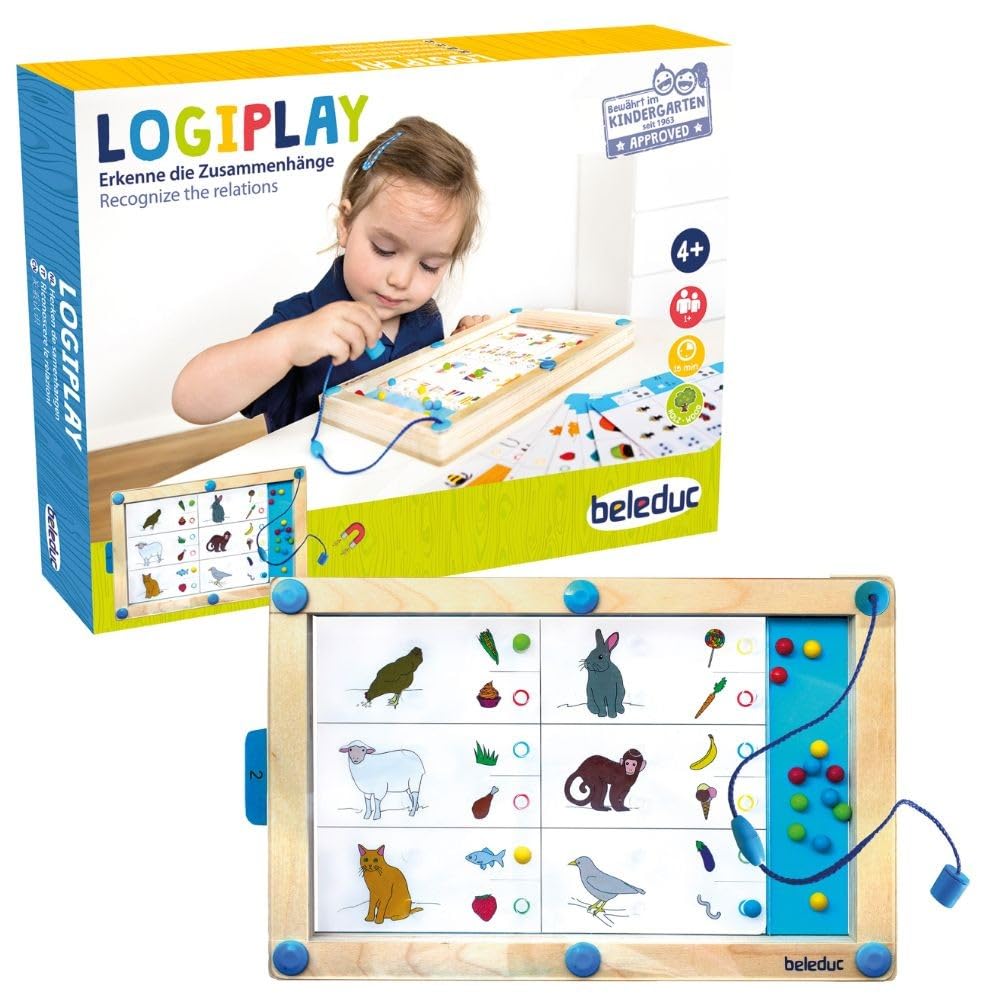 Beleduc Arts & Crafts gra magnetyczna LogiPlay 19-częściowa