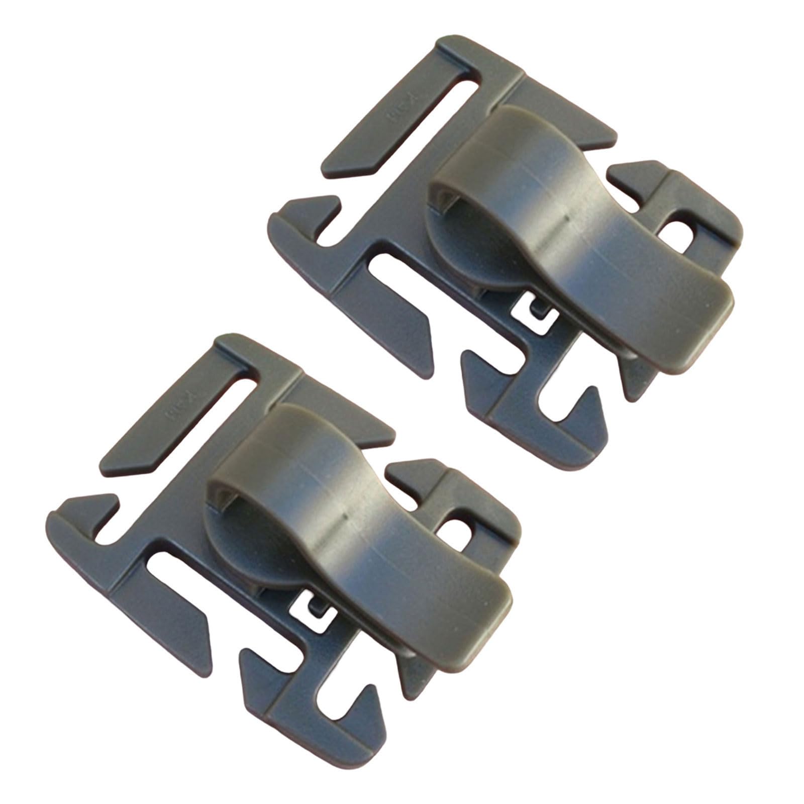CAZSTYK Water Tube Fastener with 360Degrees Rotating Steel Texture Easily Mounting Systems Tube Retainers Suitable for Sports Hiking Water Bag Clip