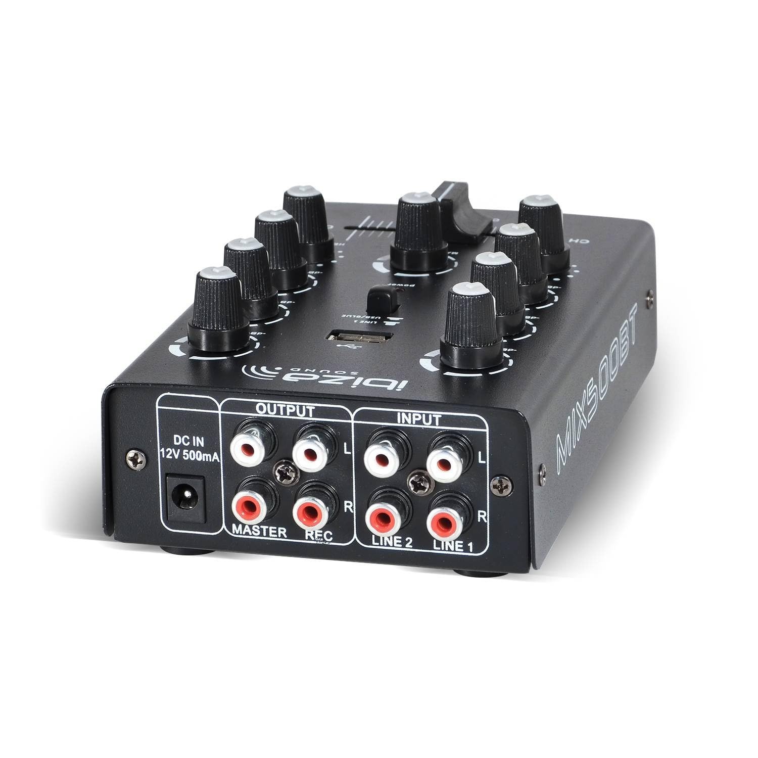 Ibiza Sound - Table de mixage 2 canaux USB/BT MIX500BT