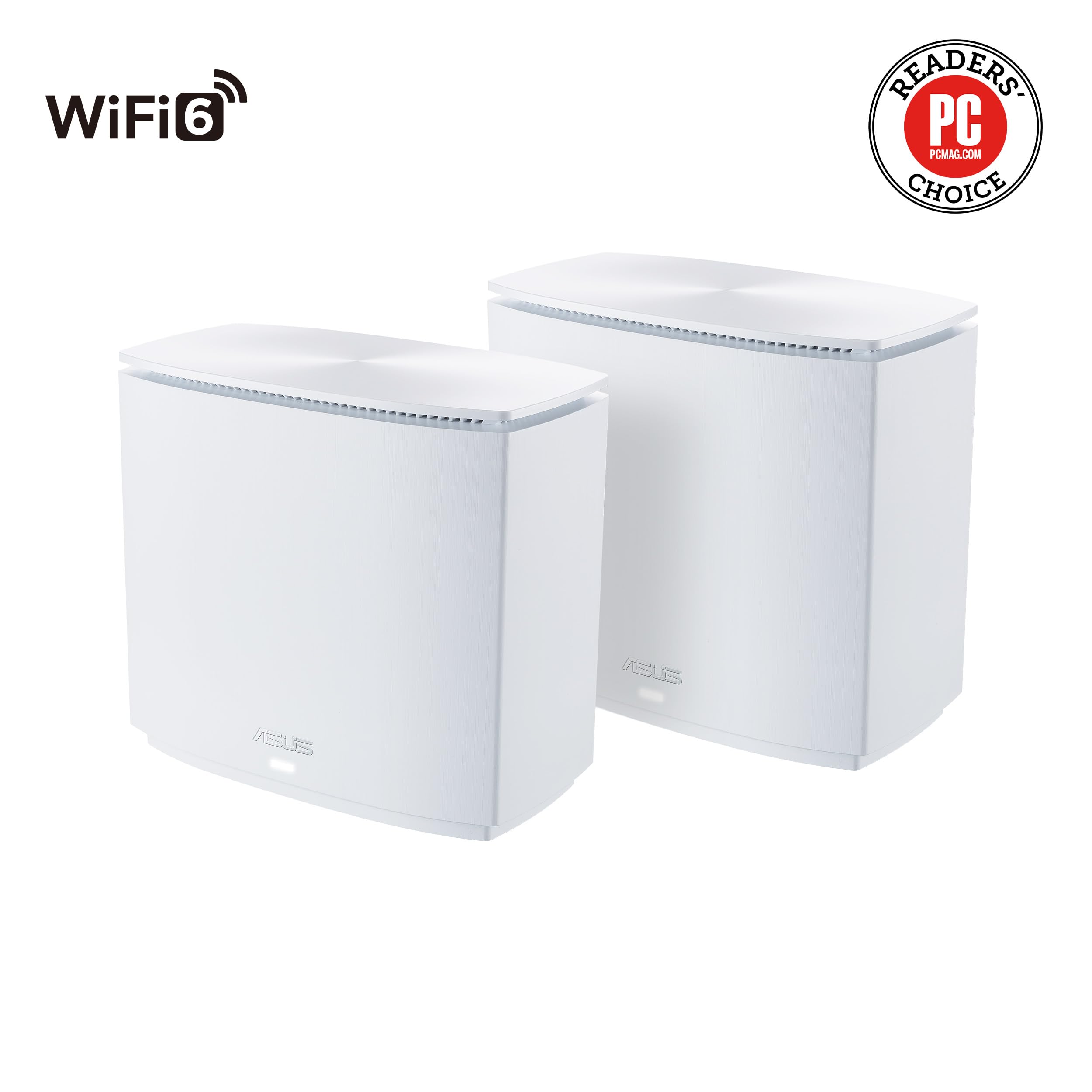 ASUS ZenWiFi AX Hybrid (XC5) AX3000 + Moca 2.5 Mesh WiFi 6 System (2 unità) - Copertura in tutta la casa fino a 3.500 piedi quadrati. & 4+ camere per pareti spesse AiMesh, sicurezza